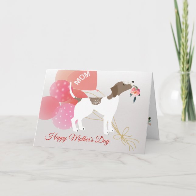 Mother's Day Love German Short Haired Pointer Dog Card (Front)