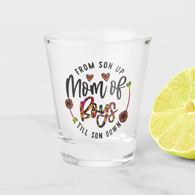 Mothers Day Love Mum Shot Glass (Front)
