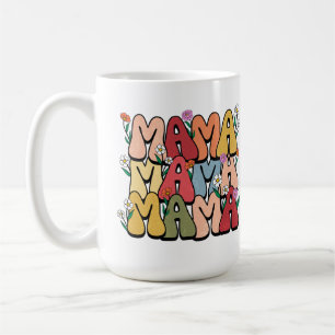 Mother's Day Mama Retro Text Coffee Mug