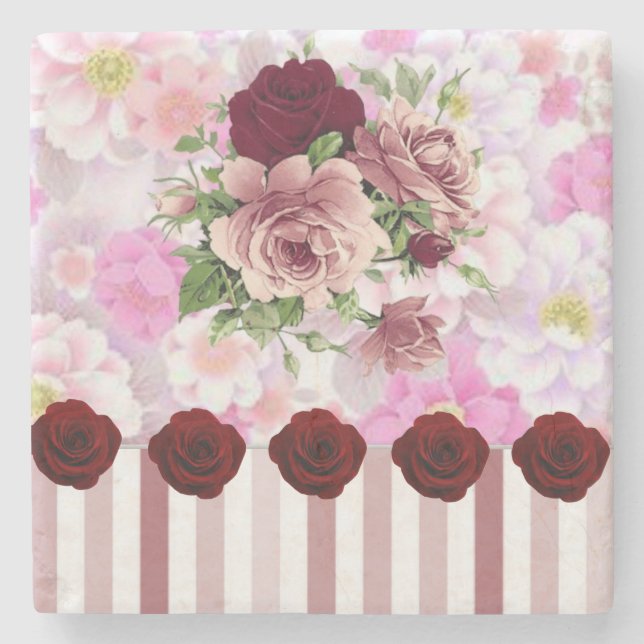 Mother's Day Marble Stone Coaster (Front)