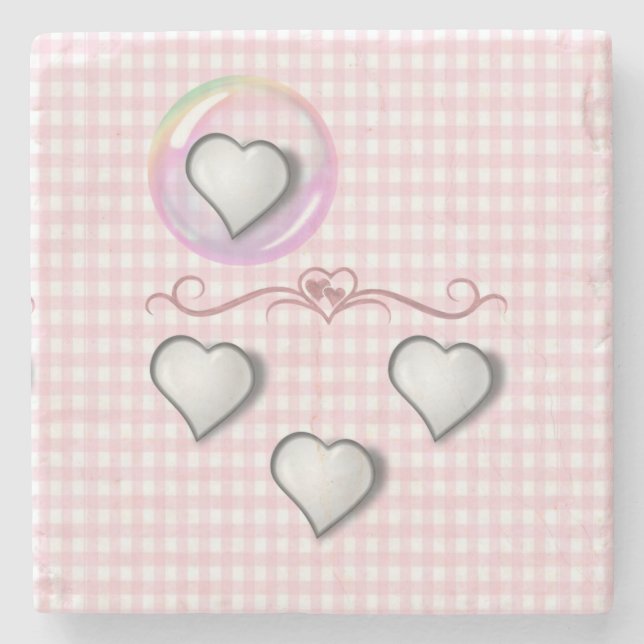 Mother's Day Marble Stone Coaster (Front)