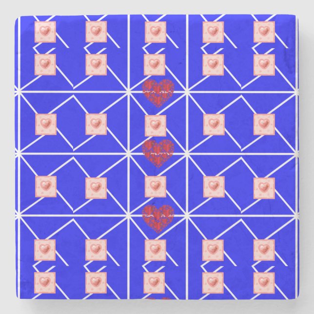 Mother's Day Marble Stone Coaster (Front)