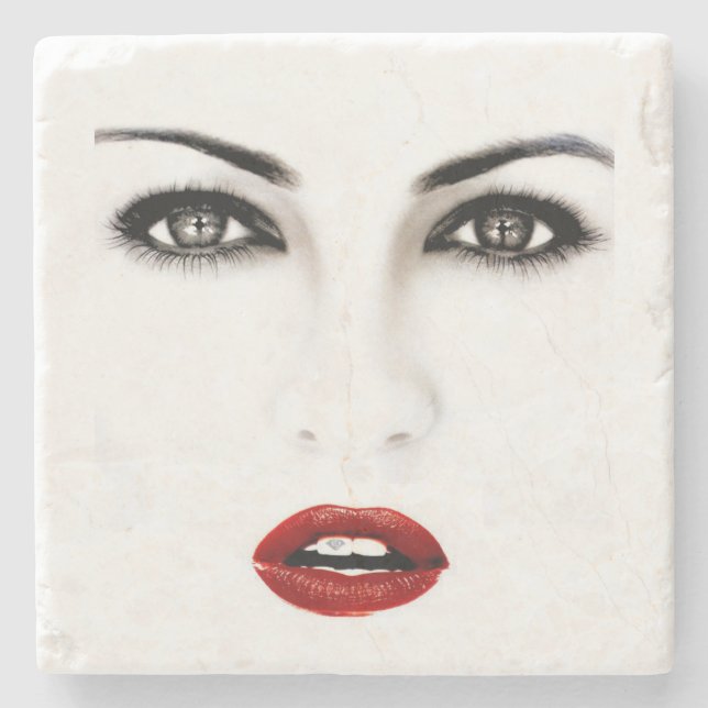 Mother's Day Marble Stone Coaster (Front)