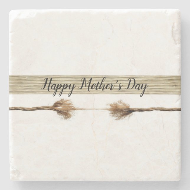 Mother's Day Marble Stone Coaster (Front)