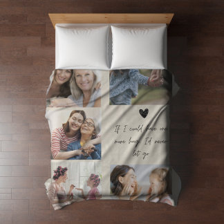 Mother's Day Memorial Mum Photo Blanket Custom
