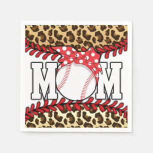 Mother's Day Messy Hair Baseball  Napkin