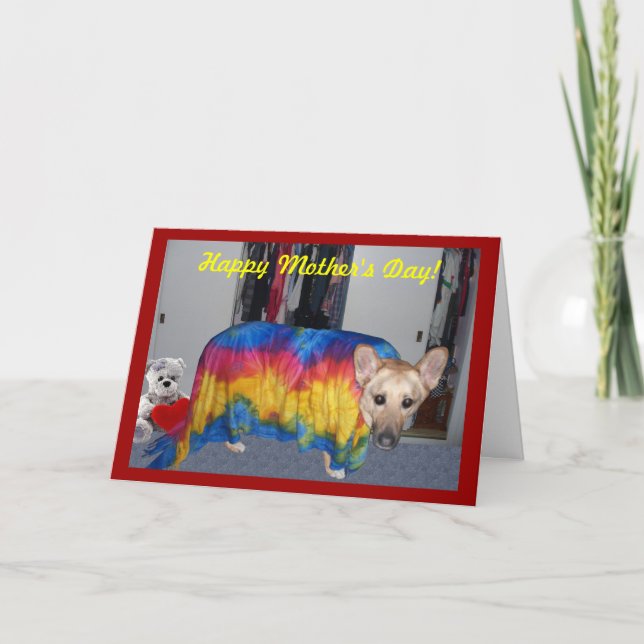 Mother's Day Modelling Clothes Card (Front)