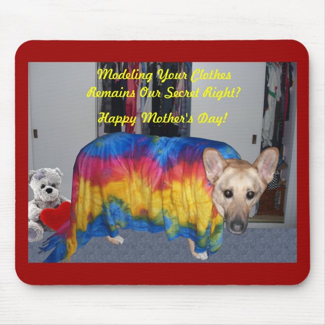 Mother's Day Modelling Clothes Mouse Pad (Front)