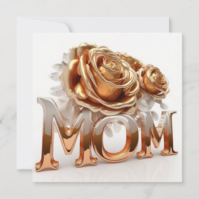 Mother's Day modern Holiday Card (Front)