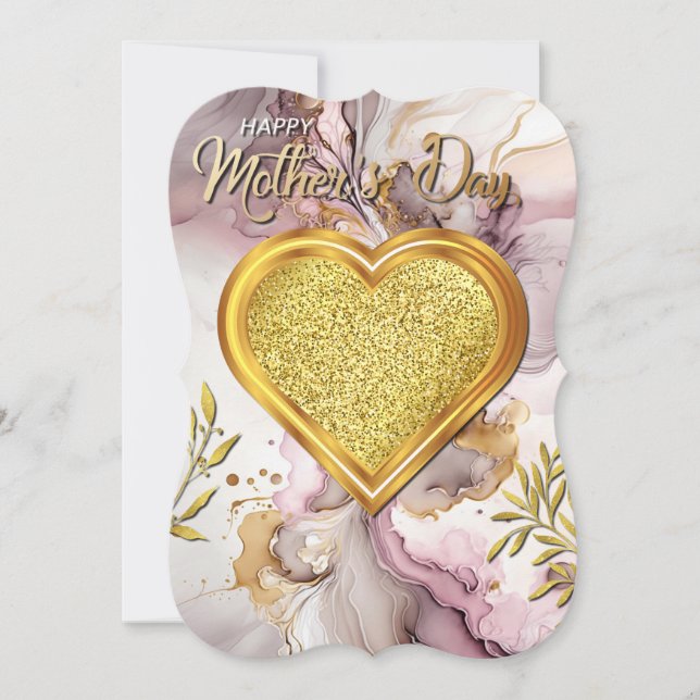 Mothers day modern Thank You Card (Front)