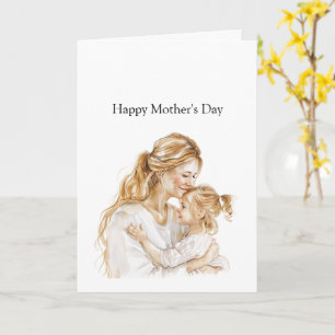 Mother's Day Mom Daughter Blond Card