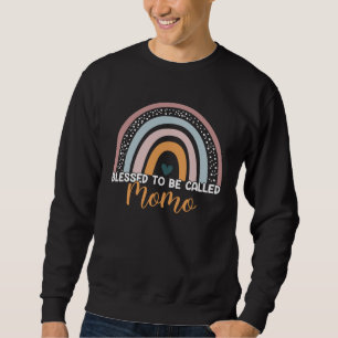 Mothers Day Mom Grandma Blessed To Be Called Momo  Sweatshirt