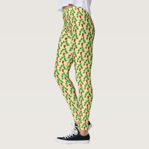 Mothers Day Monstera Plant Patterned Leggings