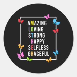 Mother's Day Mother Mum Mothers Mummy Funny Gift Classic Round Sticker