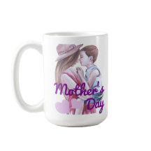 Mother's Day Mug, Mother and Son