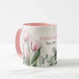 Mother's Day Mug Text "MOM" "Since 1972"