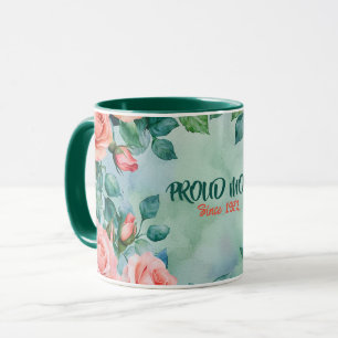 Mother's Day Mug Text "MOM" "Since 1972"