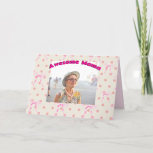 Mother's Day Mum Grandma Nana Customise Message Holiday Card