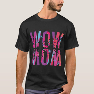 Mothers Day Mum Is Just Wow Upside Down Art Brush  T-Shirt