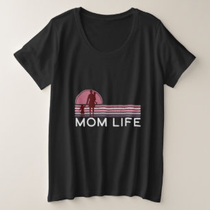Mother's Day Mum Life Name Plus Size T-Shirt