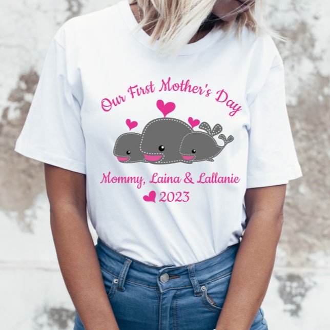 Mother's Day, Mum of Twin Girls Personalised Shirt (Creator Uploaded)