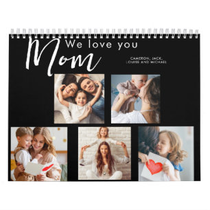 mothers day,mum,photo collage,we love you,typograp calendar