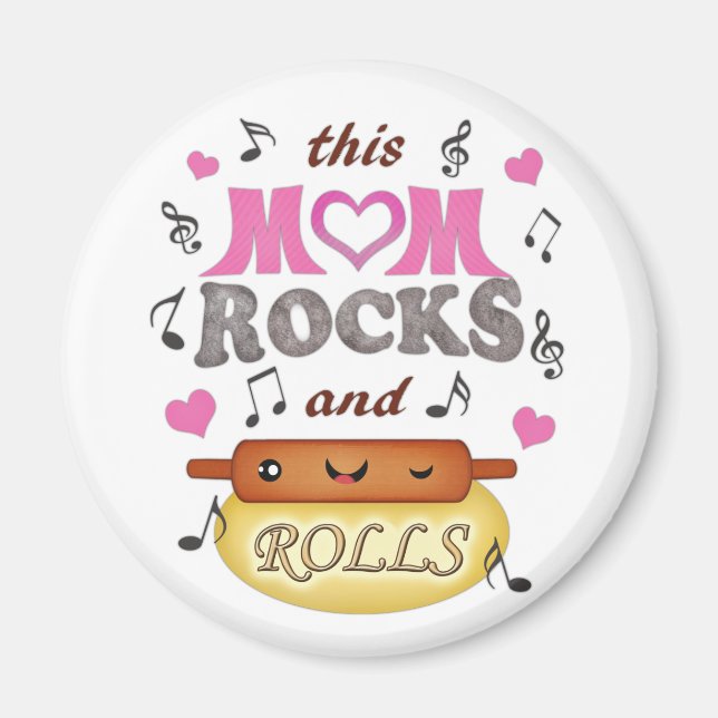 Mother's Day / Mum Rock & Bake Magnet (Front)