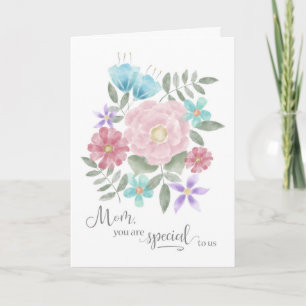 Mother's Day Mum You are Special to Us Watercolor Card