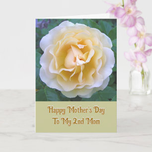 Mother's Day/My "second" Mum/like a mum/peach rose Card