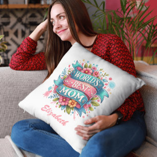 Mother's Day Nature Lovers Floral Personalised  Cushion