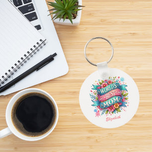 Mother's Day Nature Lovers Floral Personalised  Key Ring