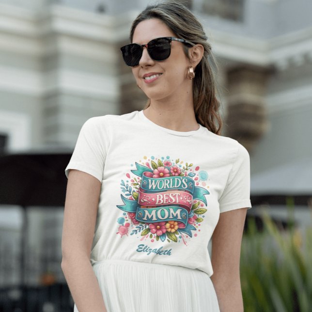 Mother's Day Nature Lovers Floral Personalised T-Shirt (Creator Uploaded)