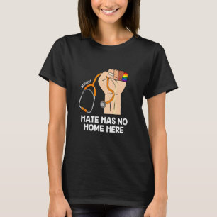 Mother's Day Nurse Day Cna Hate Has No Home Here L T-Shirt