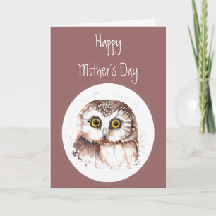 Mother's Day Owl Always Love You, Cute Owl Humour Card