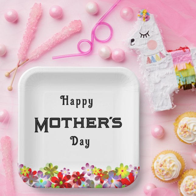 mother's day Paper cup Plate (Party)