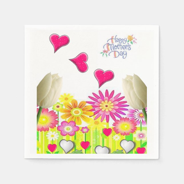 Mother's Day Paper Napkins (Front)