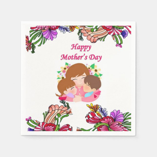 Mother's Day Paper Napkins (Front)
