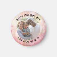 Mother's Day Pastel Pink Green Watercolor Tie-Dye