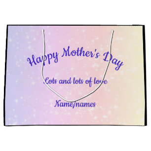 Mother's Day personalised Large Gift Bag
