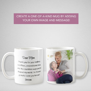 Mother's Day Personalised Photo and Text Tea Coffee Mug