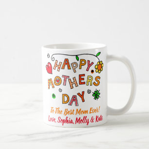 Mother's Day Photo Best Mum Ever Love Cute Coffee Mug