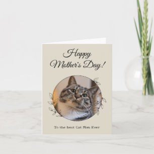 Mother's Day Photo Cat Mum World's Best Ever Pet  Card