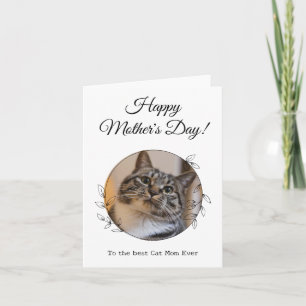 Mother's Day Photo Cat Mum World's Best Ever Pet  Card