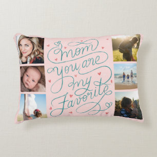 Mother's Day Photo Collage Favourite Mum Decorative Cushion