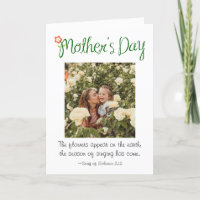 Mother's Day Photo Flowers Appear Bible Christian