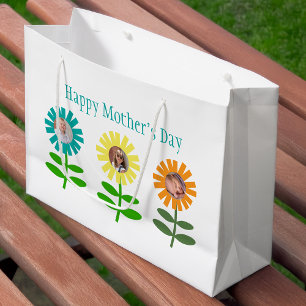 Mother's Day Photo Garden Large Gift Bag
