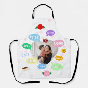 Mothers Day Photo Word Clouds Best Mum Mother Apron