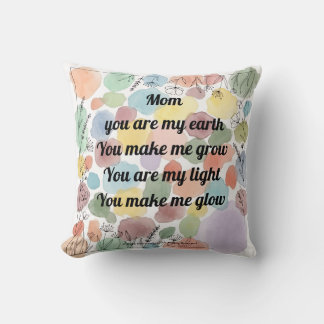 "Mother's Day Poem Throw Cushion