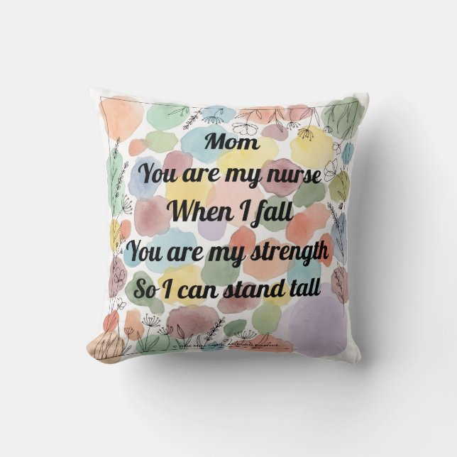 "Mother's Day Poem Throw Cushion (Front)