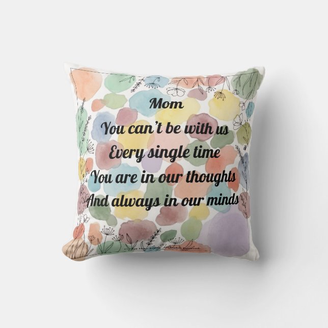 Mother's Day Poem Throw Cushion (Front)